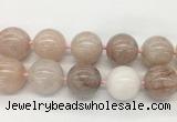 LSBS341 15 inches 30mm round Pink quartz gemstone beads wholesale