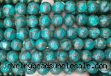 LSBS350 15 inches 14mm round gold color stone beads wholesale