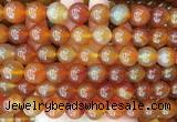 LSBS353 15 inches 14mm round red agate gemstone beads wholesale