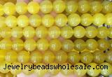 LSBS355 15 inches 14mm round yellow agate gemstone beads wholesale