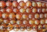 LSBS359 15 inches 16mm round red agate gemstone beads wholesale