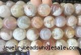 LSBS37 15 inches 17mm - 18mm round sakura agate gemstone beads wholesale