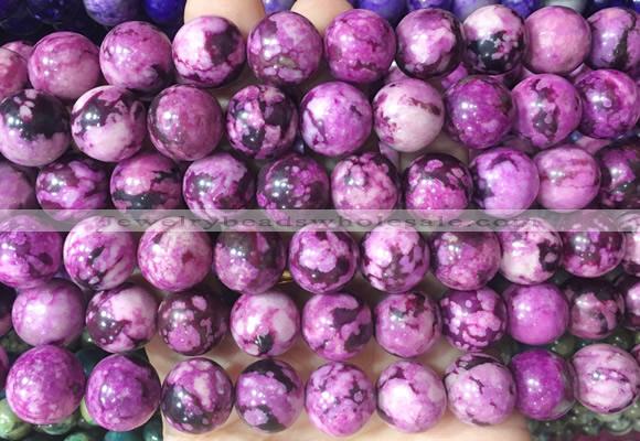 LSBS398 15 inches 14mm round imitation sugilite gemstone beads wholesale