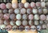 LSBS405 15 inches 16mm round madagascar rose quartz gemstone beads wholesale