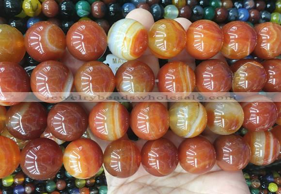 LSBS423 15 inches 20mm round agate gemstone beads wholesale