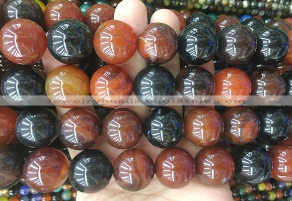 LSBS424 15 inches 20mm round agate gemstone beads wholesale