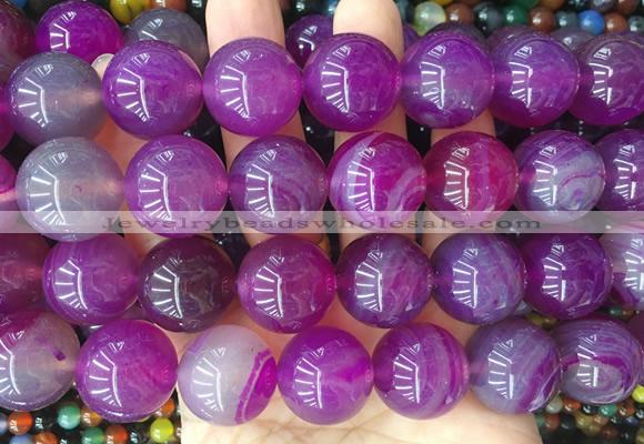 LSBS429 15 inches 20mm round agate gemstone beads wholesale