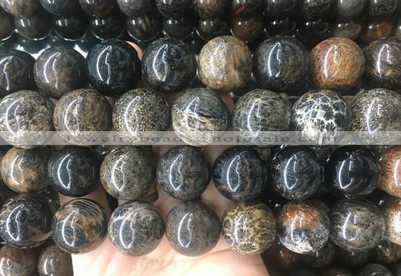 LSBS446 15 inches 20mm round chrysanthemum agate beads wholesale