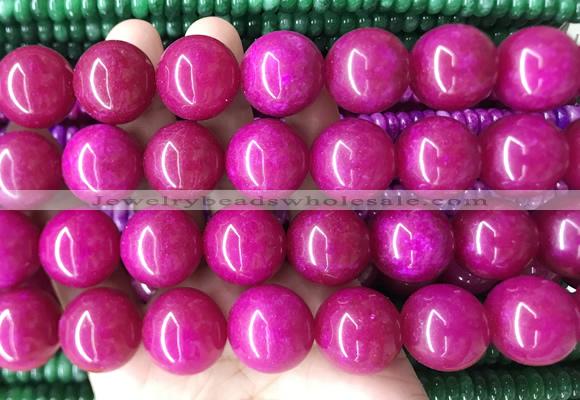 LSBS456 15 inches 20mm round candy jade gemstone beads wholesale