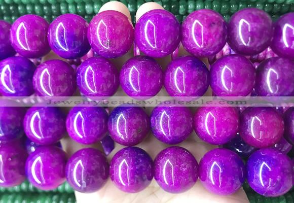 LSBS457 15 inches 20mm round candy jade gemstone beads wholesale
