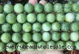 LSBS461 15 inches 16mm round china jade gemstone beads wholesale