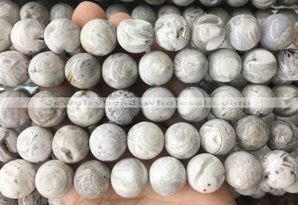 LSBS468 15 inches 16mm round agate gemstone beads wholesale