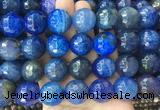 LSBS473 15 inches 20mm faceted round agate gemstone beads wholesale
