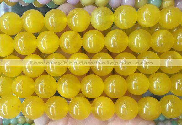 LSBS494 15 inches 16mm round candy jade gemstone beads wholesale