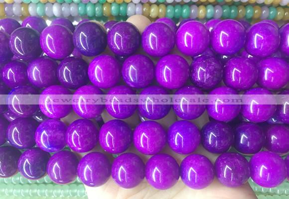 LSBS498 15 inches 16mm round candy jade gemstone beads wholesale
