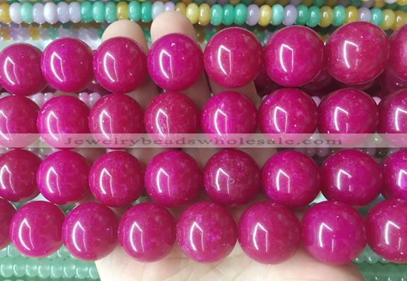 LSBS504 15 inches 18mm round candy jade gemstone beads wholesale