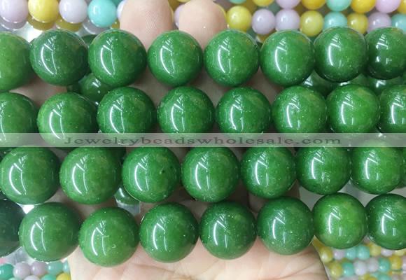 LSBS507 15 inches 18mm round candy jade gemstone beads wholesale