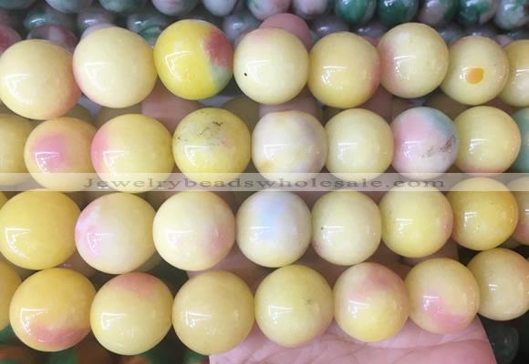 LSBS534 15 inches 20mm round malaysian jade gemstone beads wholesale