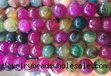 LSBS554 15 inches 16mm faceted round agate gemstone beads wholesale