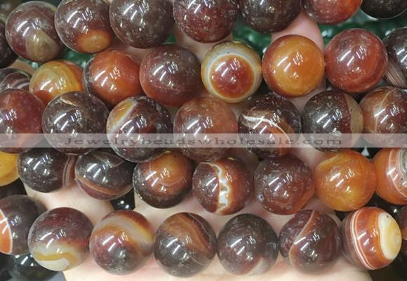 LSBS558 15 inches 18mm round agate gemstone beads wholesale