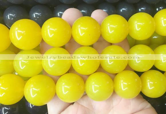 LSBS581 15 inches 20mm round agate gemstone beads wholesale