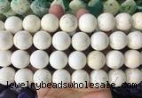 LSBS647 15 inches 18mm round howlite turquoise gemstone beads wholesale