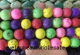 LSBS654 15 inches 18mm round howlite turquoise gemstone beads wholesale