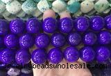 LSBS664 15 inches 20mm round howlite turquoise gemstone beads wholesale