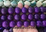 LSBS666 15 inches 20mm round howlite turquoise gemstone beads wholesale
