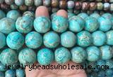 LSBS668 15 inches 20mm round sea sediment jasper gemstone beads wholesale