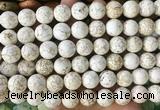 LSBS723 15 inches 14mm round howlite turquoise gemstone beads wholesale