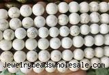 LSBS724 15 inches 14mm round howlite turquoise gemstone beads wholesale