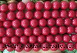 LSBS725 15 inches 14mm round howlite turquoise gemstone beads wholesale