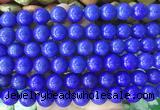 LSBS729 15 inches 14mm round howlite turquoise gemstone beads wholesale