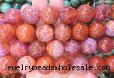 LSBS73 15 inches 20mm round red dragon veins agate beads wholesale