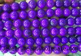 LSBS735 15 inches 14mm round howlite turquoise gemstone beads wholesale