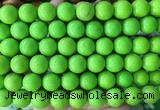 LSBS737 15 inches 14mm round howlite turquoise gemstone beads wholesale