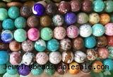 LSBS739 15 inches 14mm round howlite turquoise gemstone beads wholesale