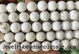LSBS742 15 inches 16mm round howlite turquoise gemstone beads wholesale