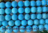 LSBS749 15 inches 16mm round howlite turquoise gemstone beads wholesale