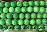 LSBS752 15 inches 16mm round howlite turquoise gemstone beads wholesale