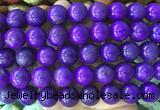 LSBS756 15 inches 16mm round howlite turquoise gemstone beads wholesale