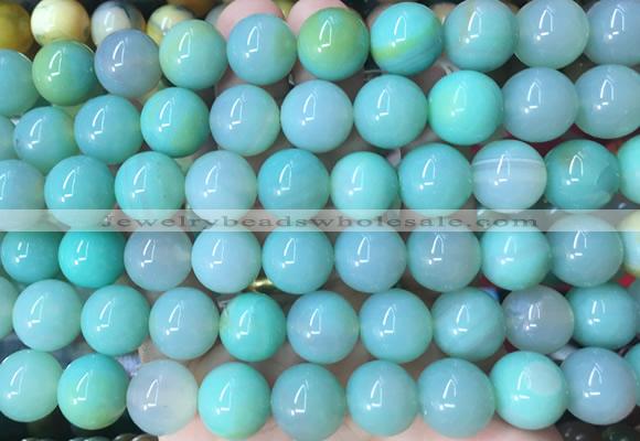 LSBS771 15 inches 14mm round agate gemstone beads wholesale