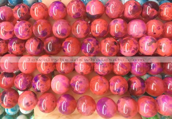 LSBS777 15 inches 14mm round agate gemstone beads wholesale