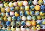 LSBS786 15 inches 14mm round agate gemstone beads wholesale