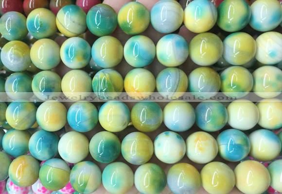 LSBS794 15 inches 14mm round agate gemstone beads wholesale