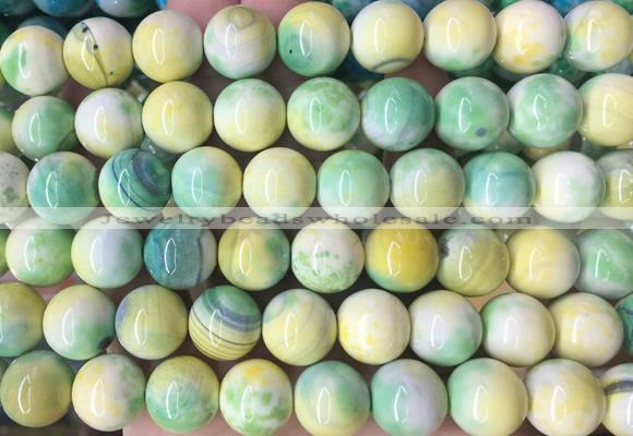 LSBS795 15 inches 14mm round agate gemstone beads wholesale