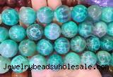 LSBS80 15 inches 18mm round green dragon veins agate beads wholesale