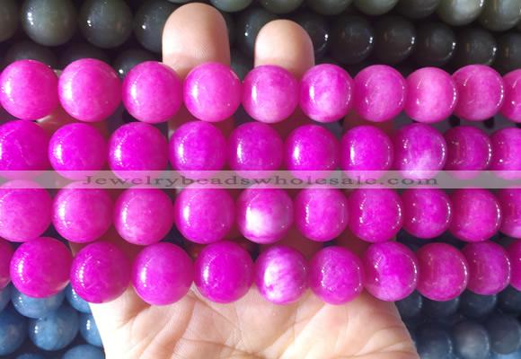 LSBS813 15 inches 14mm round candy jade gemstone beads wholesale