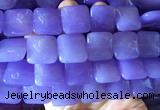 LSBS887 15 inches 20mm square candy jade gemstone beads wholesale